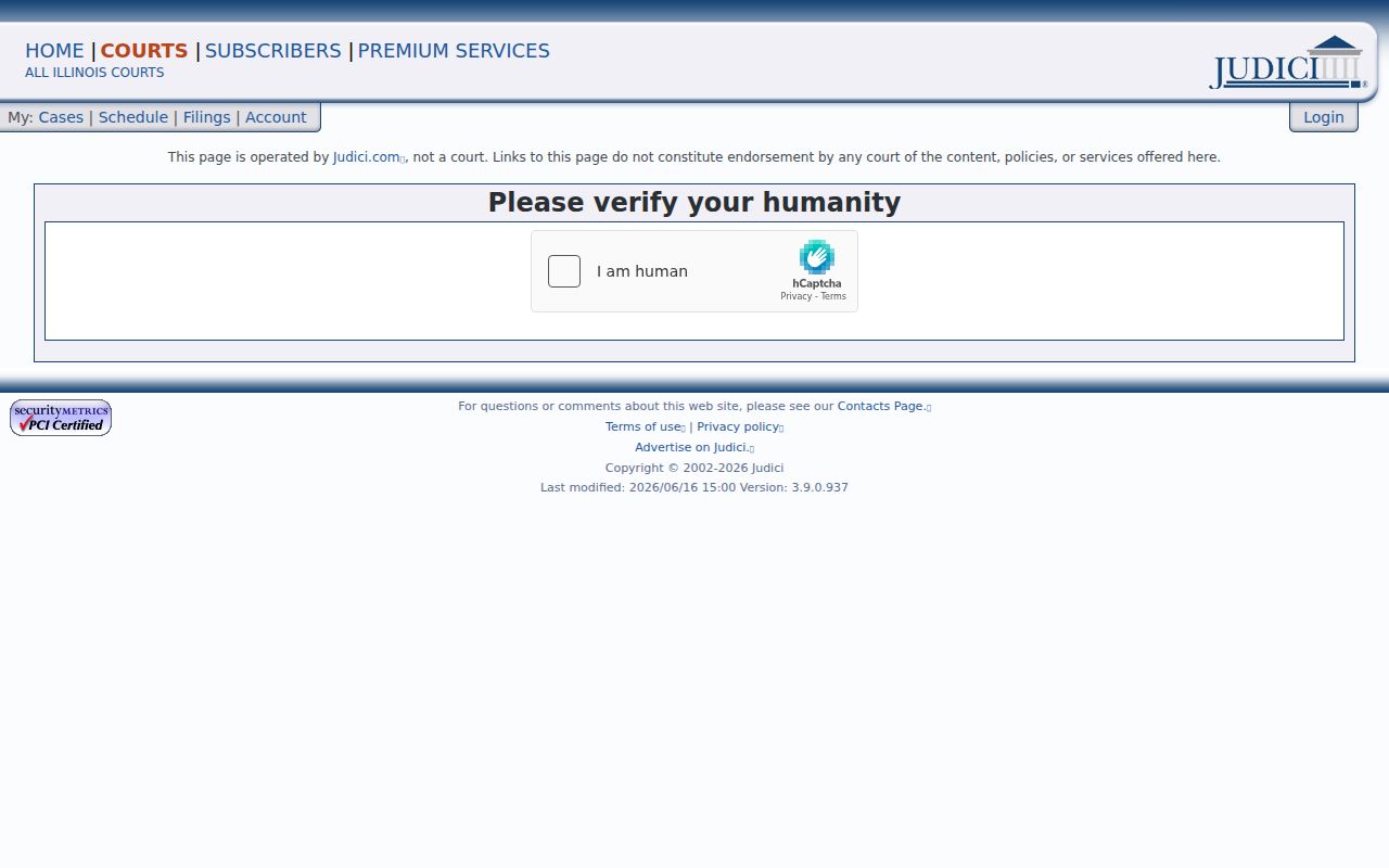 Douglas County Judici criminal case search interface