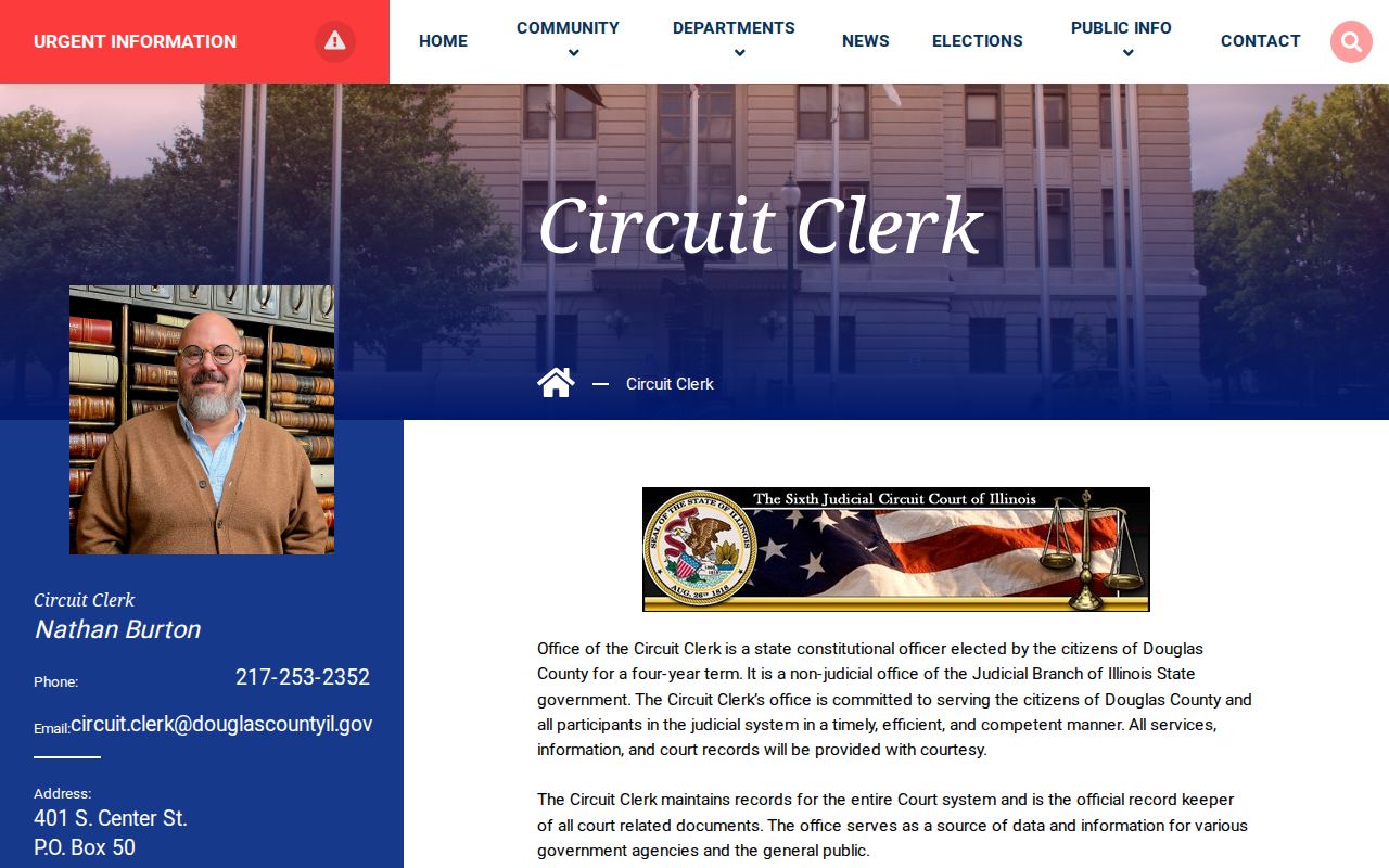 Douglas County criminal court records Circuit Clerk counter